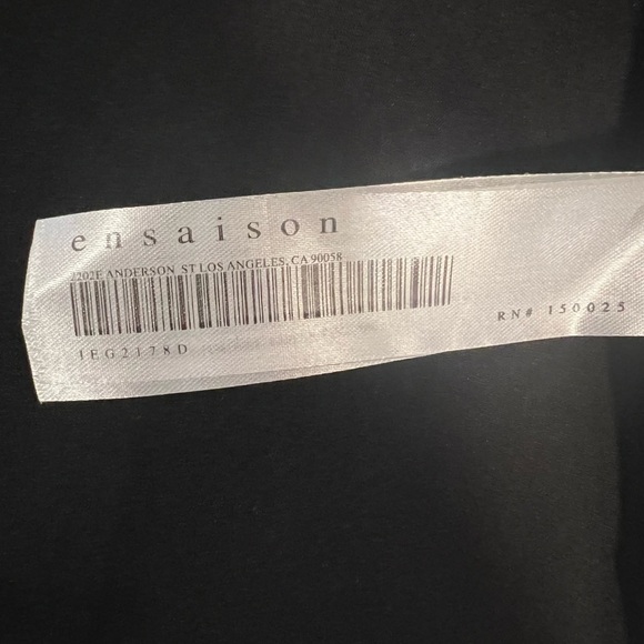 En Saison Meadow Poplin Puff-Sleeve Tiered Midi Dress (Elegant Floral), Sz L - Picture 8 of 9